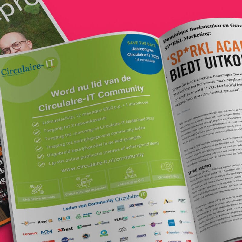 Open tijdschrift met inspirerende content